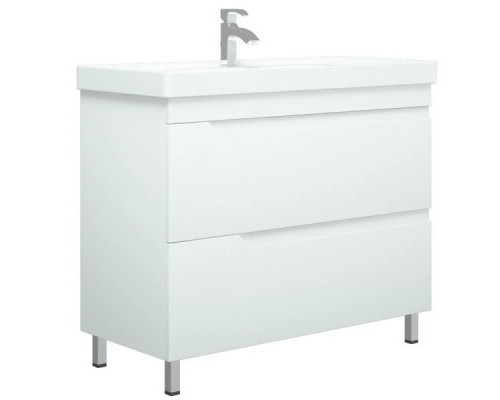 Приобрести Мебель для ванной Corozo Юта Люкс Z2 100, цвет белый в магазине сантехники Santeh-Crystal.ru