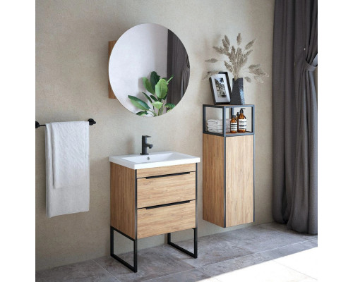 Заказать Мебель для ванной Corozo Форест 60 Z2, цвет дуб канзас коричневый в магазине сантехники Santeh-Crystal.ru