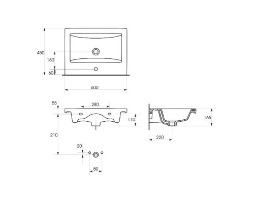 Заказать Мебель для ванной Corozo Форест 60 Z2, цвет дуб канзас коричневый в магазине сантехники Santeh-Crystal.ru