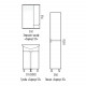 Заказать Мебель для ванной Corozo Сириус 55, цвет белый в магазине сантехники Santeh-Crystal.ru