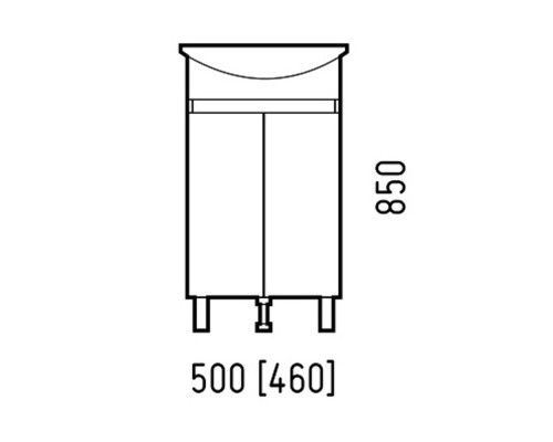 Заказать Мебель для ванной Corozo Джуно 50 М, цвет белый в магазине сантехники Santeh-Crystal.ru