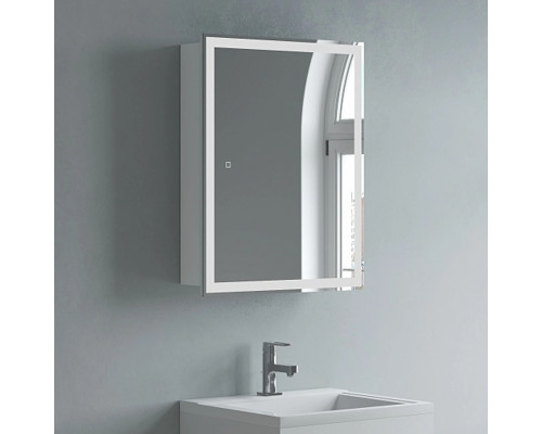 Заказать Шкаф-зеркало Corozo Толедо 50/С, с подсветкой, цвет белый в магазине сантехники Santeh-Crystal.ru