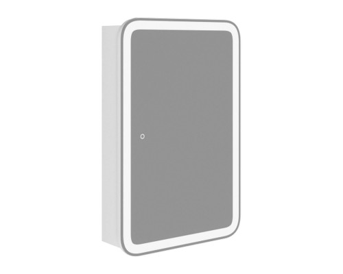 Приобрести Шкаф-зеркало Corozo Алабама 50/С, с подсветкой, цвет белый в магазине сантехники Santeh-Crystal.ru