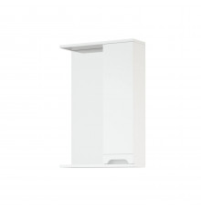 Шкаф-зеркало Corozo Лея 50, правый, цвет белый