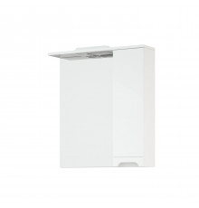 Шкаф-зеркало Corozo Лея 65/С, правый, с подсветкой, цвет белый