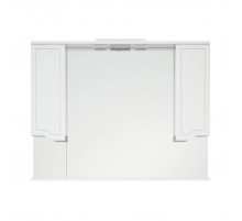 Шкаф-зеркало Corozo Мирра 105/С, с подсветкой, цвет белый