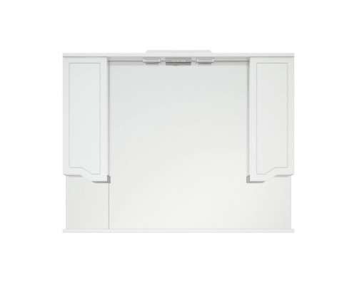 Приобрести Шкаф-зеркало Corozo Мирра 105/С, с подсветкой, цвет белый в магазине сантехники Santeh-Crystal.ru