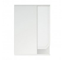 Шкаф-зеркало Corozo Сириус 55, правый, цвет белый