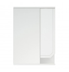 Шкаф-зеркало Corozo Сириус 55, правый, цвет белый