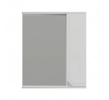 Шкаф-зеркало Corozo Сириус 65, правый, цвет белый