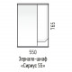 Заказать Шкаф-зеркало Corozo Сириус 55, правый, цвет белый в магазине сантехники Santeh-Crystal.ru