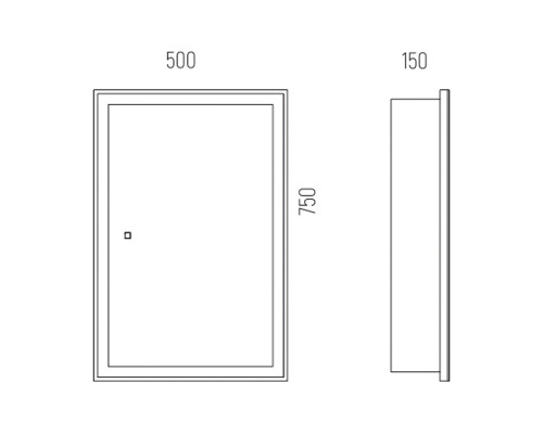 Заказать Шкаф-зеркало Corozo Толедо 50/С, с подсветкой, цвет белый в магазине сантехники Santeh-Crystal.ru