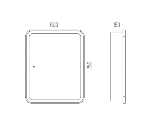 Приобрести Шкаф-зеркало Corozo Алабама 60/С, с подсветкой, цвет белый в магазине сантехники Santeh-Crystal.ru