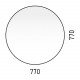 Приобрести Зеркало Corozo Окко 77x77 в магазине сантехники Santeh-Crystal.ru