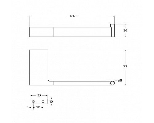 Держатель для туалетной бумаги CEZARES SLIDER-PH1-IN