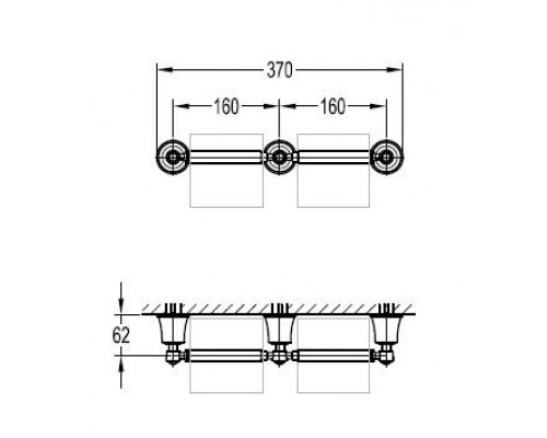 Держатель туалетной бумаги двойной CEZARES LIBERTY CZR-F-8989A
