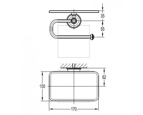 Держатель туалетной бумаги CEZARES LIBERTY CZR-F-8989