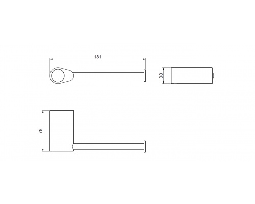 Держатель туалетной бумаги Art&Max Verona Push AM-M-033-CR