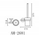 Щётка для унитаза ART&MAX ANTIC AM-E-2681AL