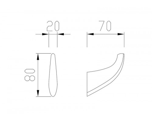 Крючок CEZARES LINER-HK-01