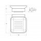 Мыльница подвесная, стекло CEZARES SLIDER-SODS-NOP