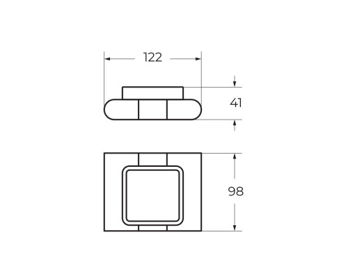 Держатель мыльницы подвесной ART&MAX PLATINO AM-E-3999-MB