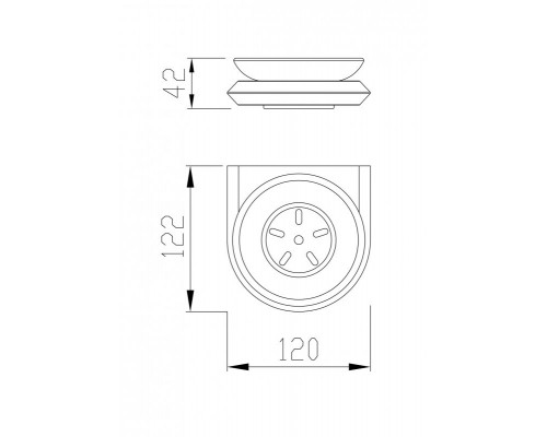 Мыльница подвесная, стекло CEZARES LINER-SODS-01