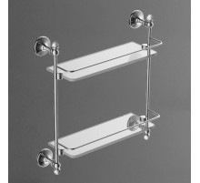 Двойная стеклянная полка ART&MAX ANTIC CRYSTAL AM-E-2682BSJ-Cr