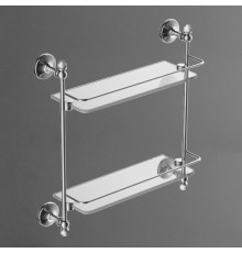 Двойная стеклянная полка ART&MAX ANTIC CRYSTAL AM-E-2682BSJ-Cr