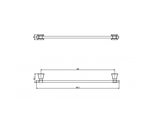 Полотенцедержатель Art&Max Genova AM-M-036-CR