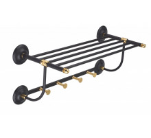 Полотенцедержатель с крючками, 57 см ART&MAX SOPHIA AM-2151-Nero/Do-Ant