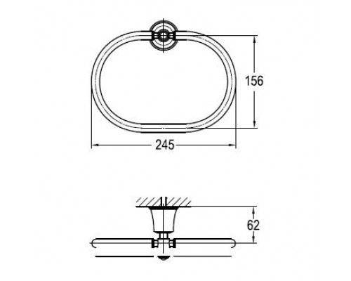 Полотенцедержатель CEZARES LIBERTY CZR-F-8985