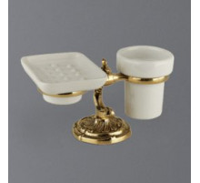 Стакан и мыльница настольные ART&MAX BAROCCO AM-1789-Do-Ant