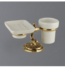 Стакан и мыльница настольные ART&MAX BAROCCO AM-1789-Do-Ant