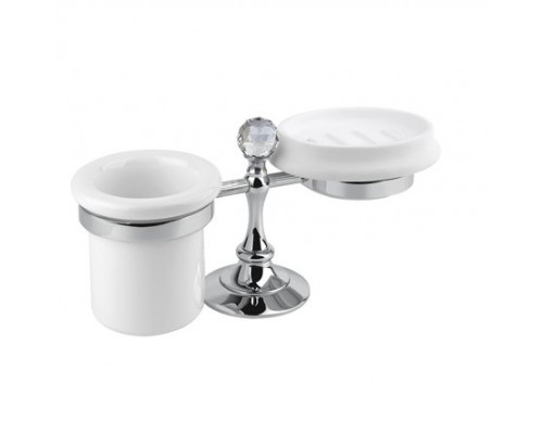 Стакан и мыльница настольные CEZARES OLIMP-STT-01-Sw