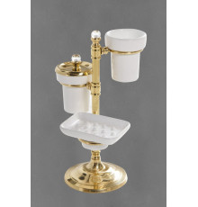 Настольный гарнитур, 2 стакана и мыльница ART&MAX LUCE AM-1916-Do-Ant