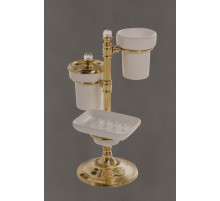 Настольный гарнитур, 2 стакана и мыльница ART&MAX LUCE AM-1916-Br