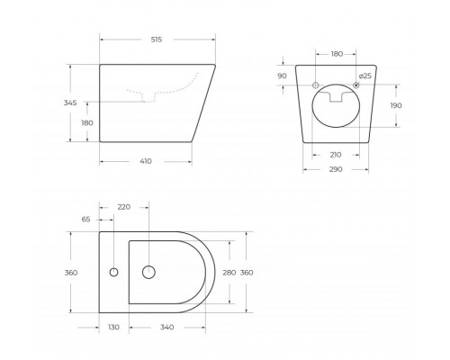 Биде подвесное BelBagno FLAY-R