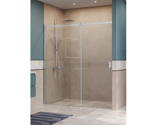 Душевая дверь в нишу BelBagno SOFT_CLOSE-2-BF-1-180-C-Cr профиль хром, стекло прозрачное