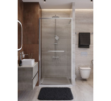Душевая дверь CEZARES LUX-B-FS-1-90-C-CR, 90 см, профиль хром глянцевый, стекло прозрачное