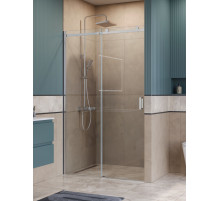 Душевая дверь в нишу BelBagno SOFT_CLOSE-2-BF-1-130-C-Cr профиль хром, стекло прозрачное