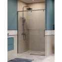 Душевая дверь в нишу BelBagno SOFT_CLOSE-1-BF-1-140-C-GM профиль оружейная сталь, стекло прозрачное