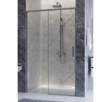Душевая дверь CEZARES PLANE-BF-1-120-C-IN, 120х195, профиль сатин матовый, стекло прозрачное