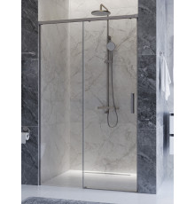 Душевая дверь CEZARES PLANE-BF-1-120-C-IN, 120х195, профиль сатин матовый, стекло прозрачное