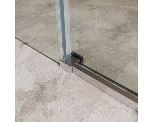 Душевая дверь в нишу BelBagno SOFT_CLOSE-1-BF-1-140-C-Cr профиль хром, стекло прозрачное