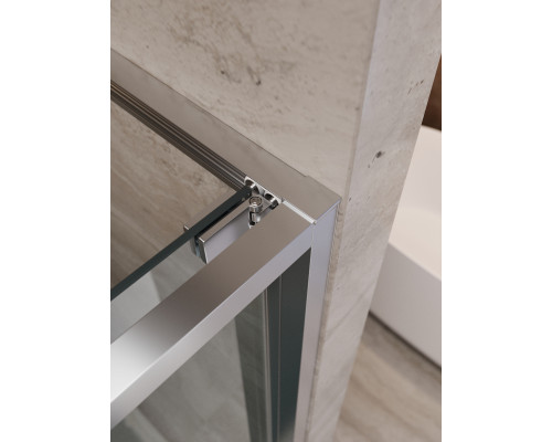 Душевая дверь CEZARES LUX-B-FS-1-70-C-CR, 70 см, профиль хром глянцевый, стекло прозрачное