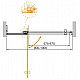 Душевая дверь в нишу CEZARES SLIDER-B-1-90/100-BR-GM