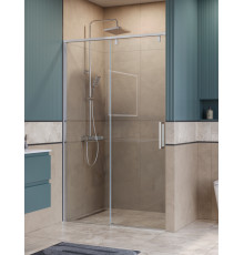 Душевая дверь в нишу BelBagno SOFT_CLOSE-1-BF-1-120-C-Cr профиль хром, стекло прозрачное