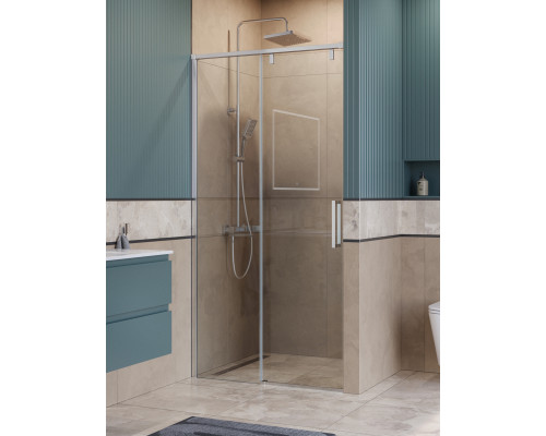 Душевая дверь в нишу BelBagno SOFT_CLOSE-1-BF-1-110-C-Cr профиль хром, стекло прозрачное