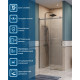 Душевая дверь в нишу BelBagno SOFT_CLOSE-2-BF-1-110-C-GM профиль оружейная сталь, стекло прозрачное